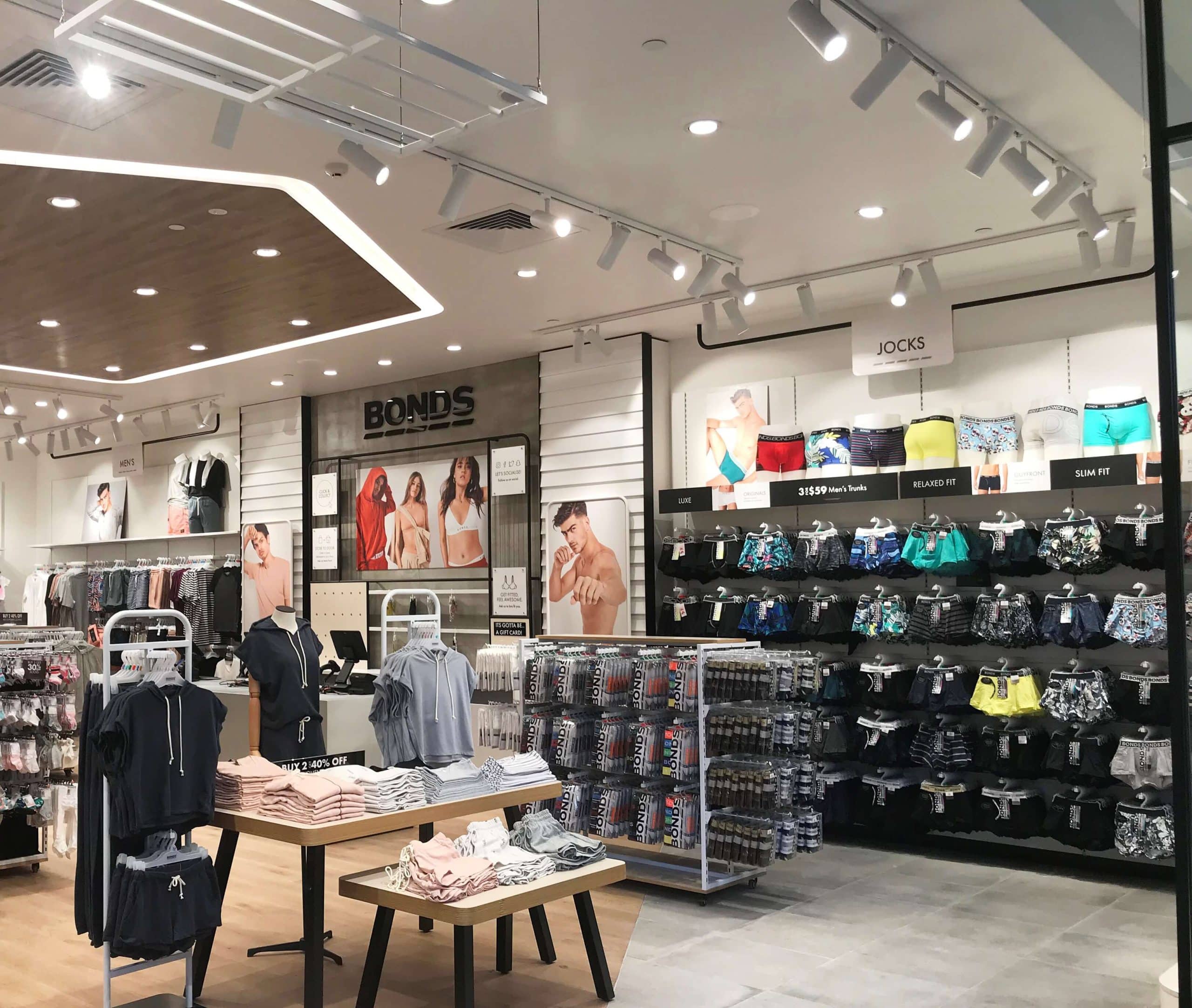image of right lighting design in retail environment